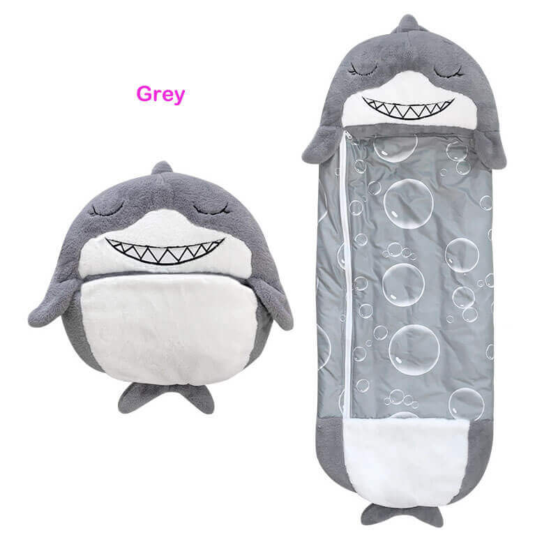 Brand New 54"x20" Happy Nappers Pillow Sleeping Sack Bag Shak the Shark 