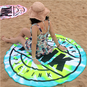 cotton beach towel round